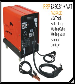 Butters AMT 1800 Compact - Single Phase MIG Welder