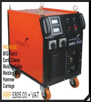 Butters NBC 200 Compact - Single Phase MIG Welder
