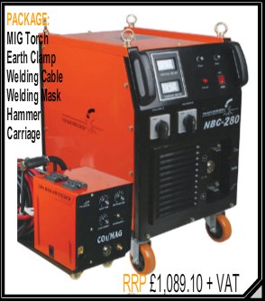 Butters NBC 280 Separate - 3 Phase MIG Welder