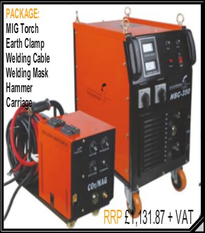 Butters NBC 350 Separate  - 3 Phase MIG Welder