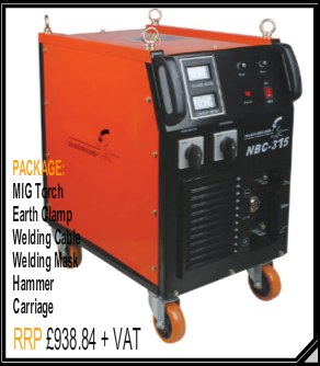 Butters NBC 315 Compact - Single Phase MIG Welder